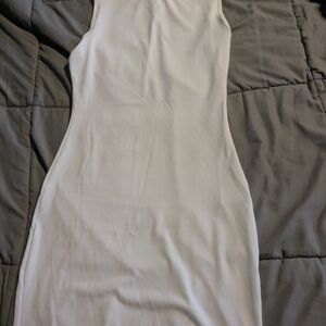 Elegant Gray Sleeveless Dress